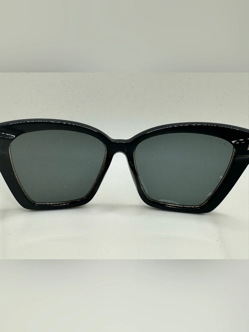 DIFF Becky IV Black Gold Cat Eye Sunglasses